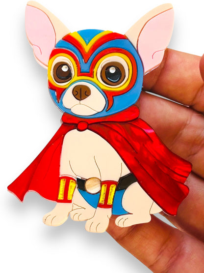 Mexico Lindo Y Querido - Spilla Chihuahua Luchador