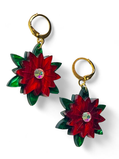 NEW! Orecchini "I PICCOLINI" - Mini Stella di Natale con Strass