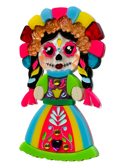 Dia de Los Muertos - Calavera Catrina Muñeca Lele