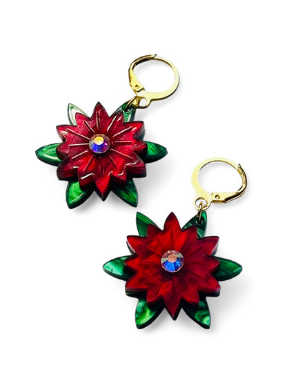 NEW! Orecchini "I PICCOLINI" - Mini Stella di Natale con Strass
