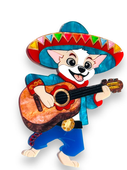 Mexico Lindo Y Querido - Spilla Mariachi Chihuahua con Chitarra