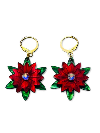 NEW! Orecchini "I PICCOLINI" - Mini Stella di Natale con Strass
