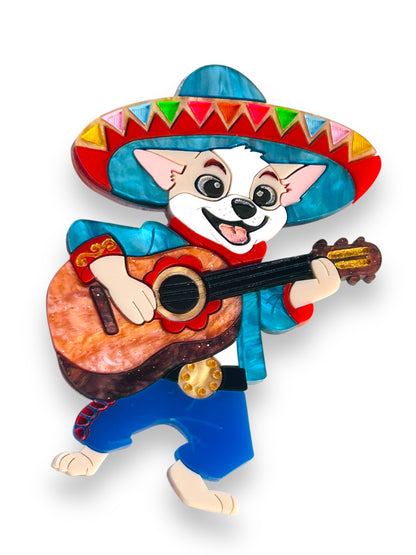 Mexico Lindo Y Querido - Spilla Mariachi Chihuahua con Chitarra