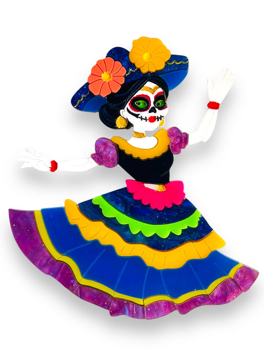 Mexico Lindo Y Querido - Spilla Calavera Catrina Ballerina