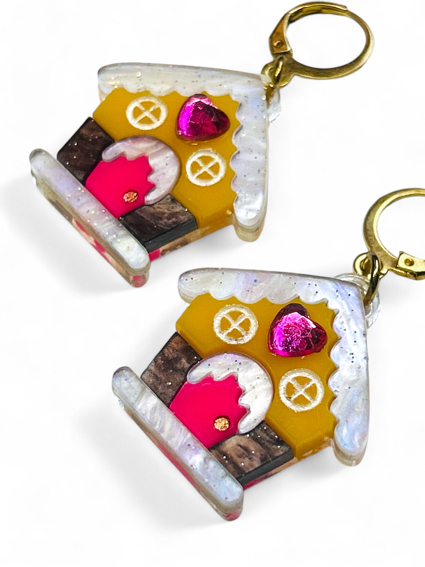 NEW! Orecchini "I PICCOLINI" - Mini Casina di Marzapane con Strass