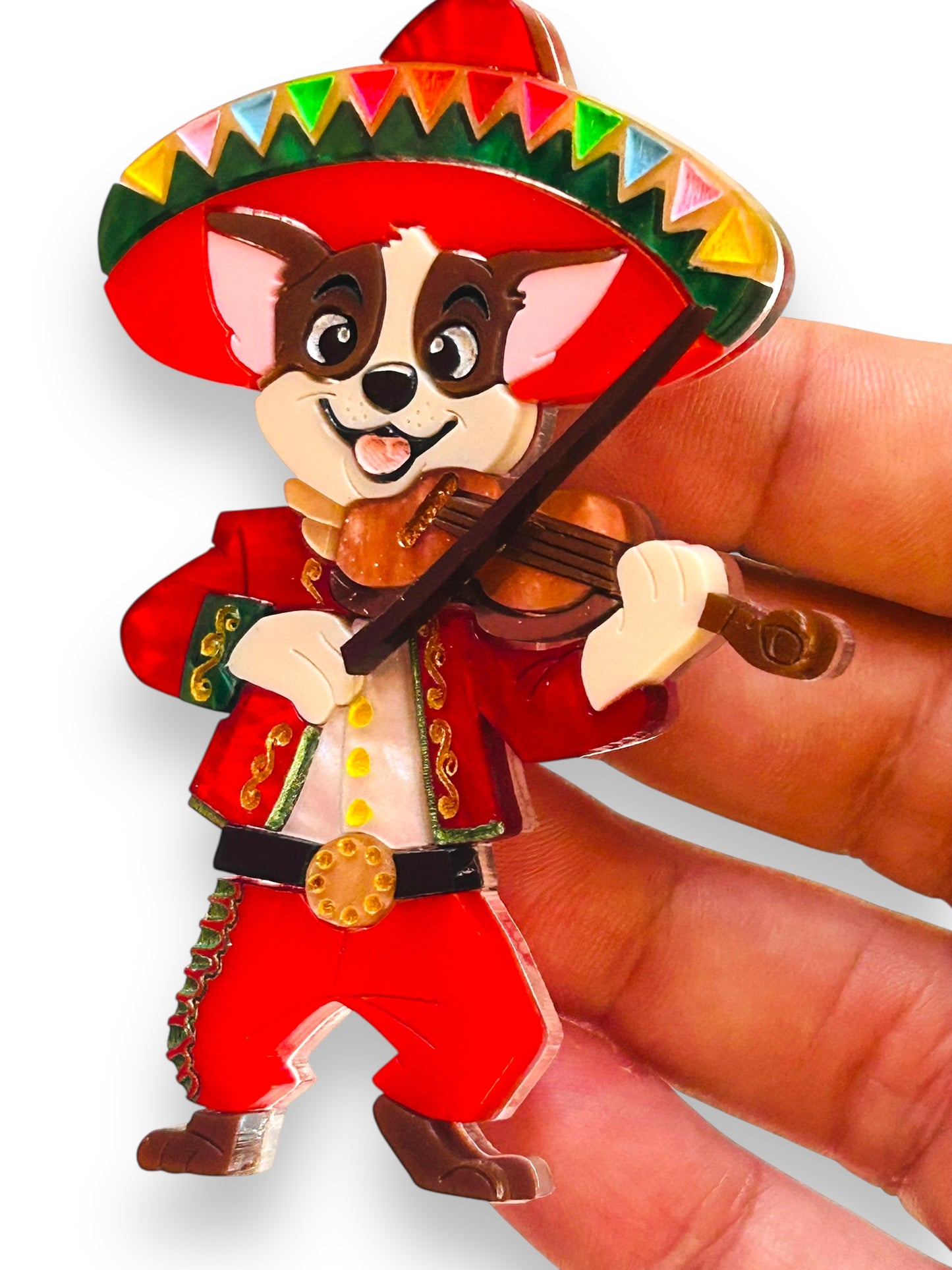 Mexico Lindo Y Querido - Spilla Mariachi Chihuahua con Violino