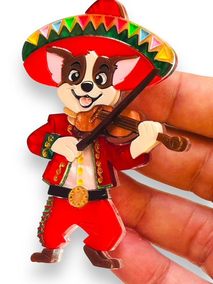 Mexico Lindo Y Querido - Spilla Mariachi Chihuahua con Violino