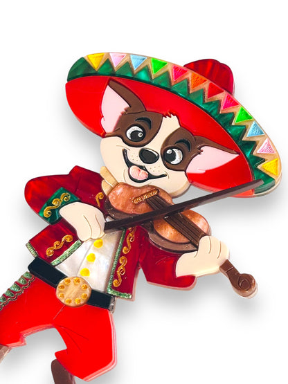 Mexico Lindo Y Querido - Spilla Mariachi Chihuahua con Violino