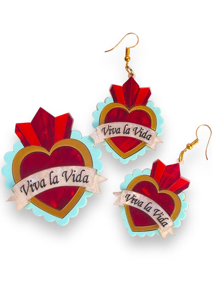 Mexico Lindo Y Querido - Spilla Cuore Sacro "Viva la Vida"