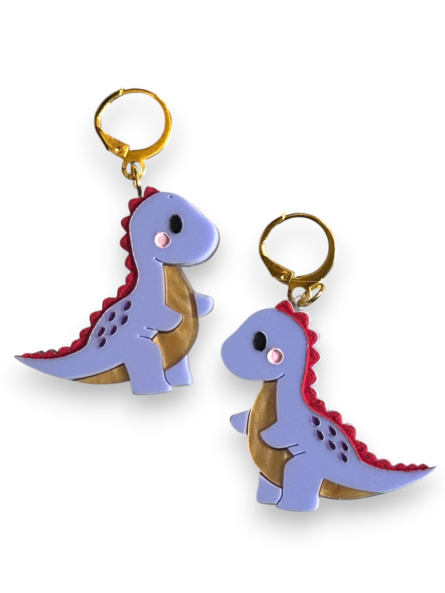 NEW! Orecchini "I PICCOLINI" - Mini Dinosauri Viola