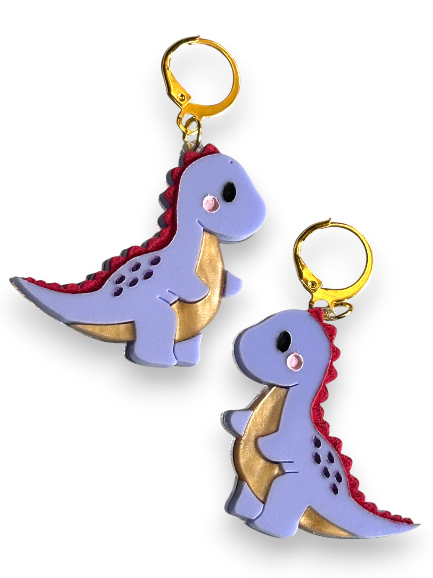 NEW! Orecchini "I PICCOLINI" - Mini Dinosauri Viola