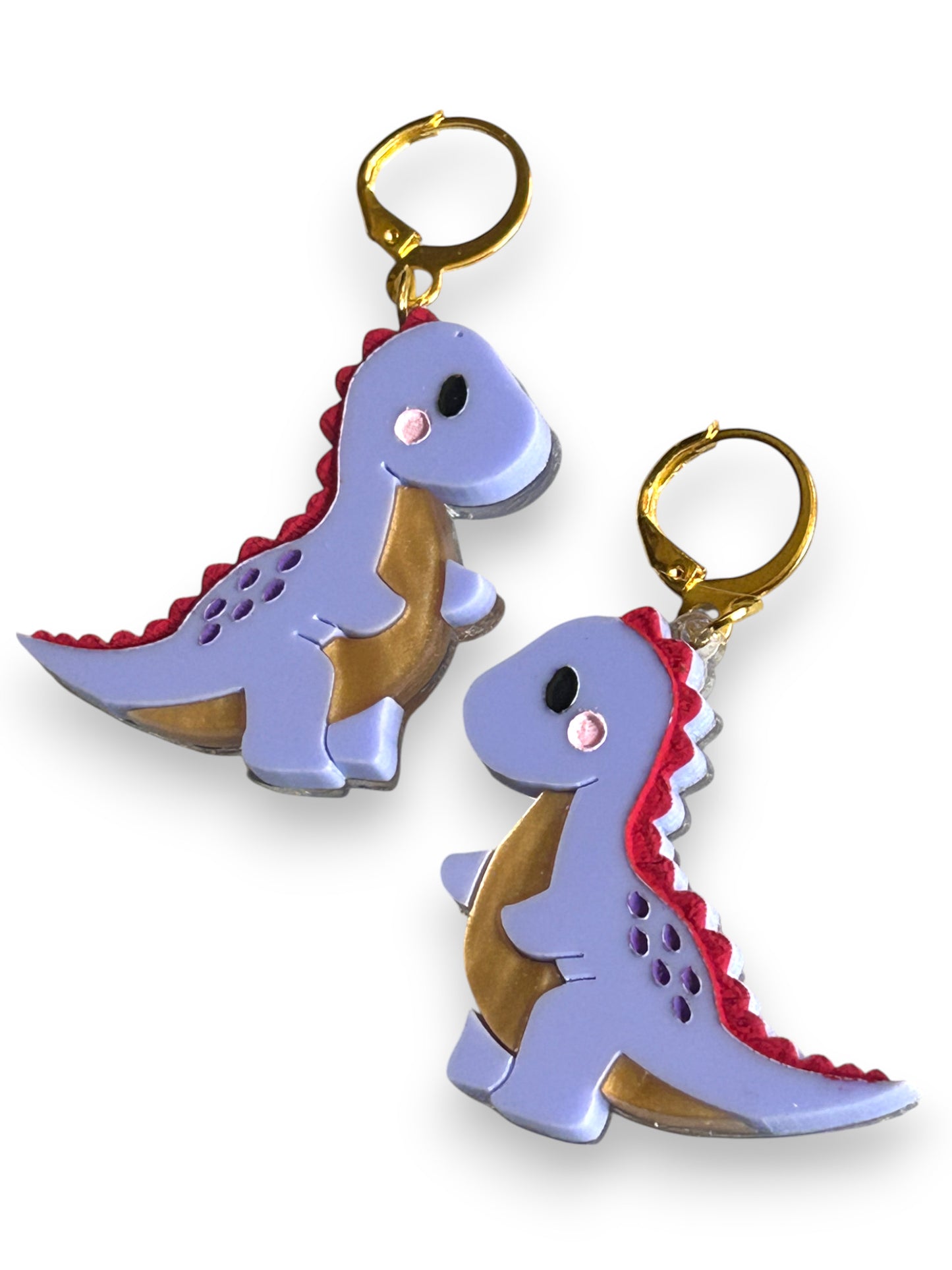 NEW! Orecchini "I PICCOLINI" - Mini Dinosauri Viola