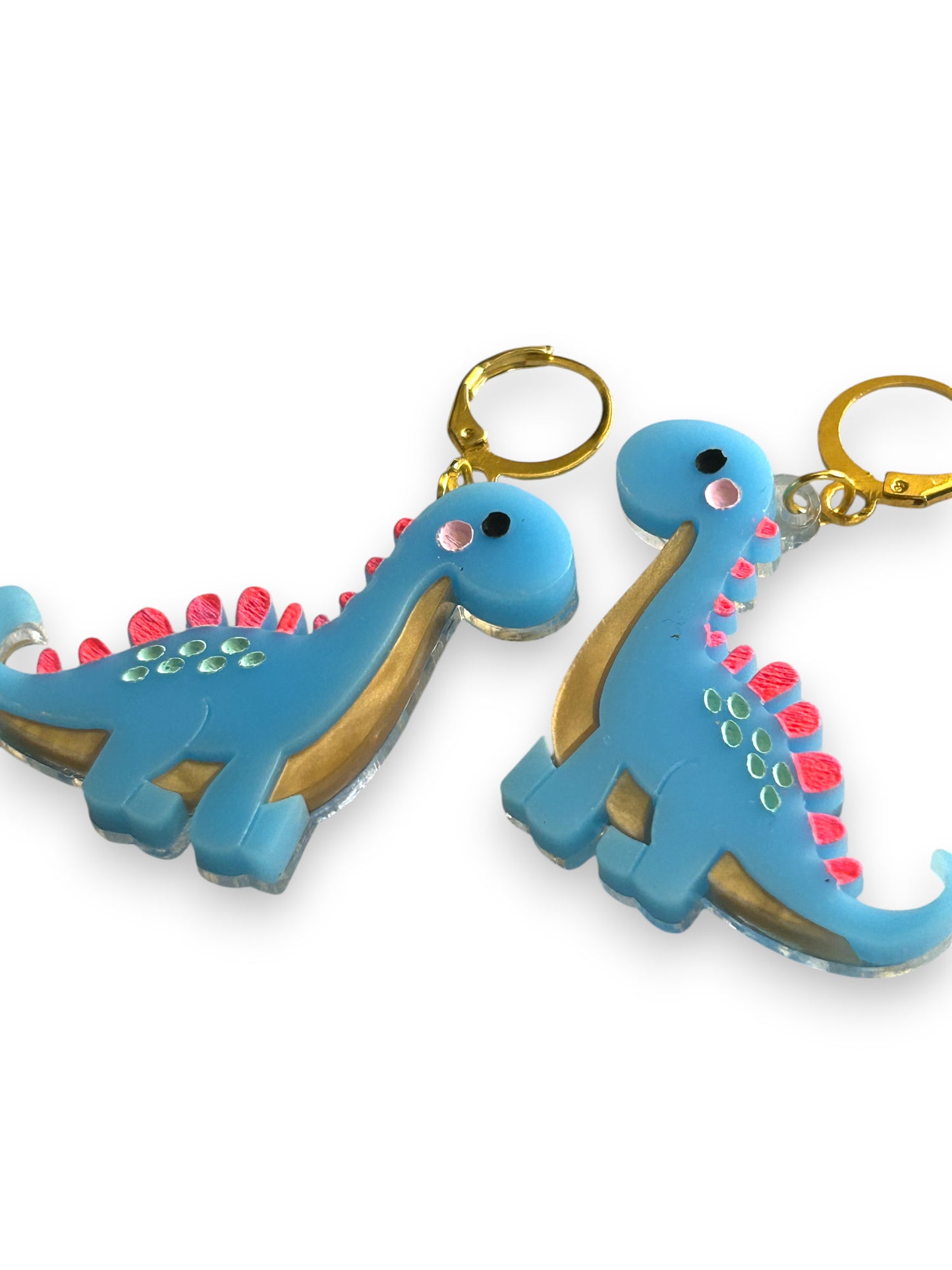 NEW! Orecchini "I PICCOLINI" - Mini Dinosauri Azzurro Baby