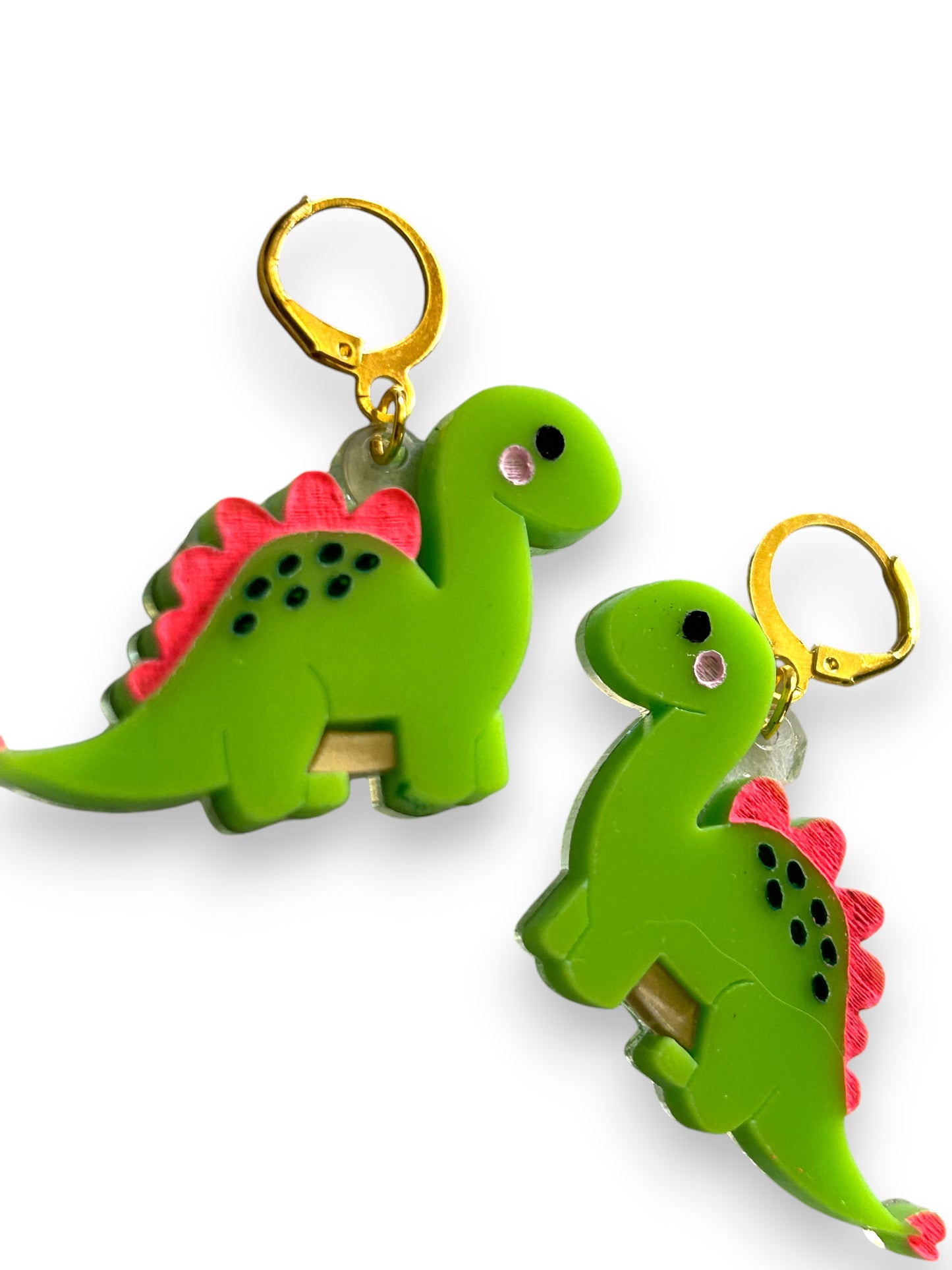 NEW! Orecchini "I PICCOLINI" - Mini Dinosauri Verde Chiaro