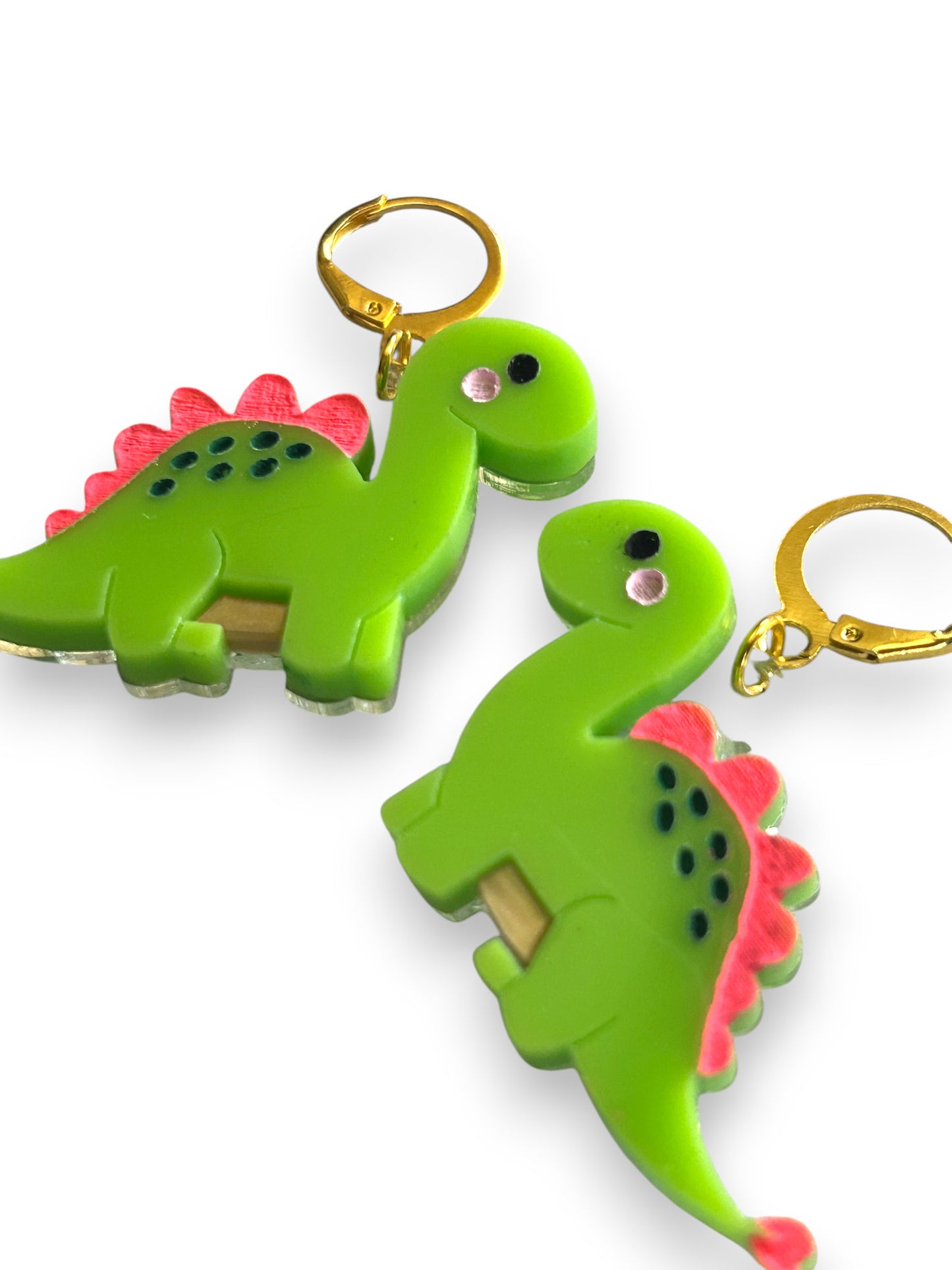 NEW! Orecchini "I PICCOLINI" - Mini Dinosauri Verde Chiaro