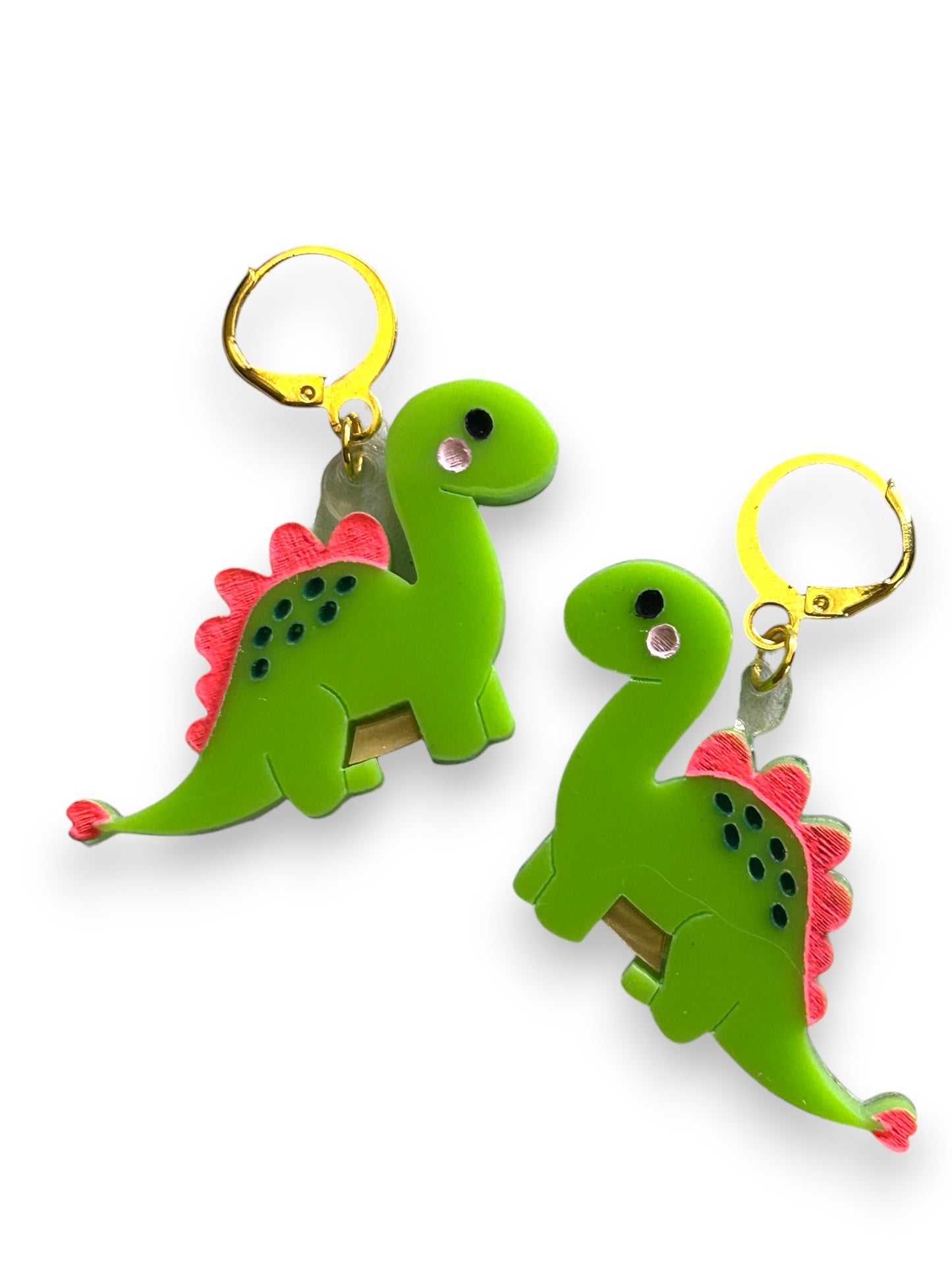 NEW! Orecchini "I PICCOLINI" - Mini Dinosauri Verde Chiaro