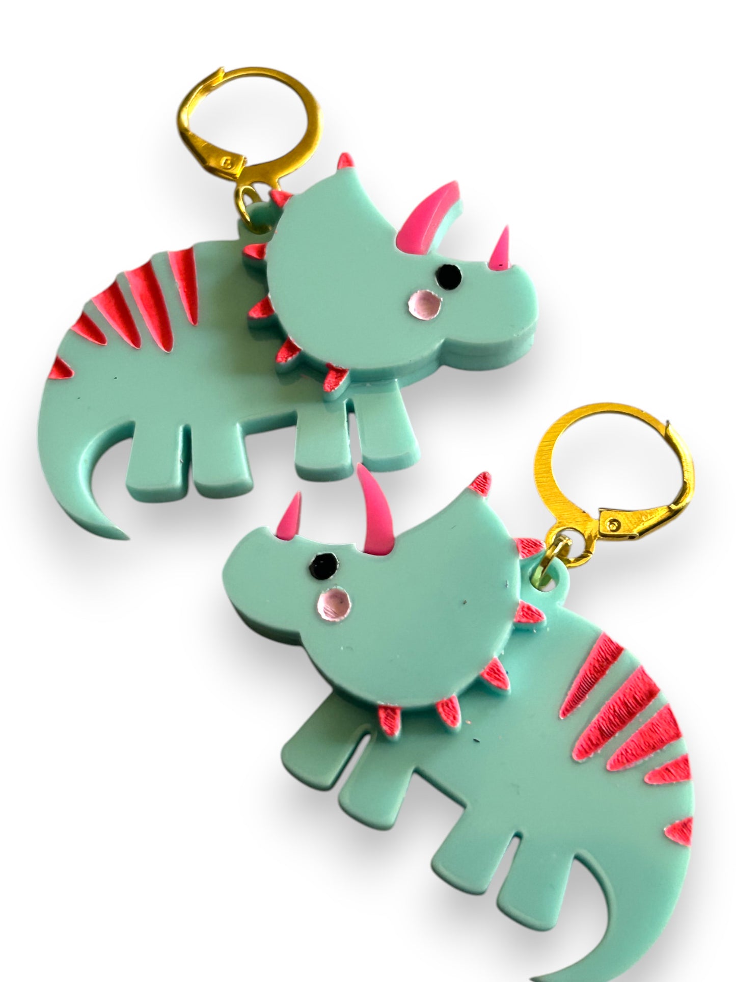 NEW! Orecchini "I PICCOLINI" - Mini Dinosauri Azzurro Candy