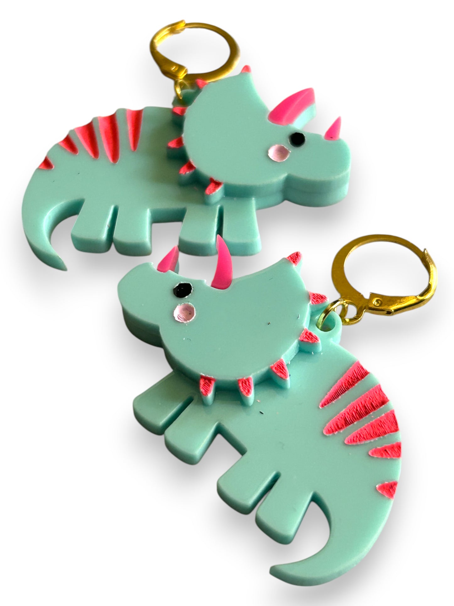 NEW! Orecchini "I PICCOLINI" - Mini Dinosauri Azzurro Candy