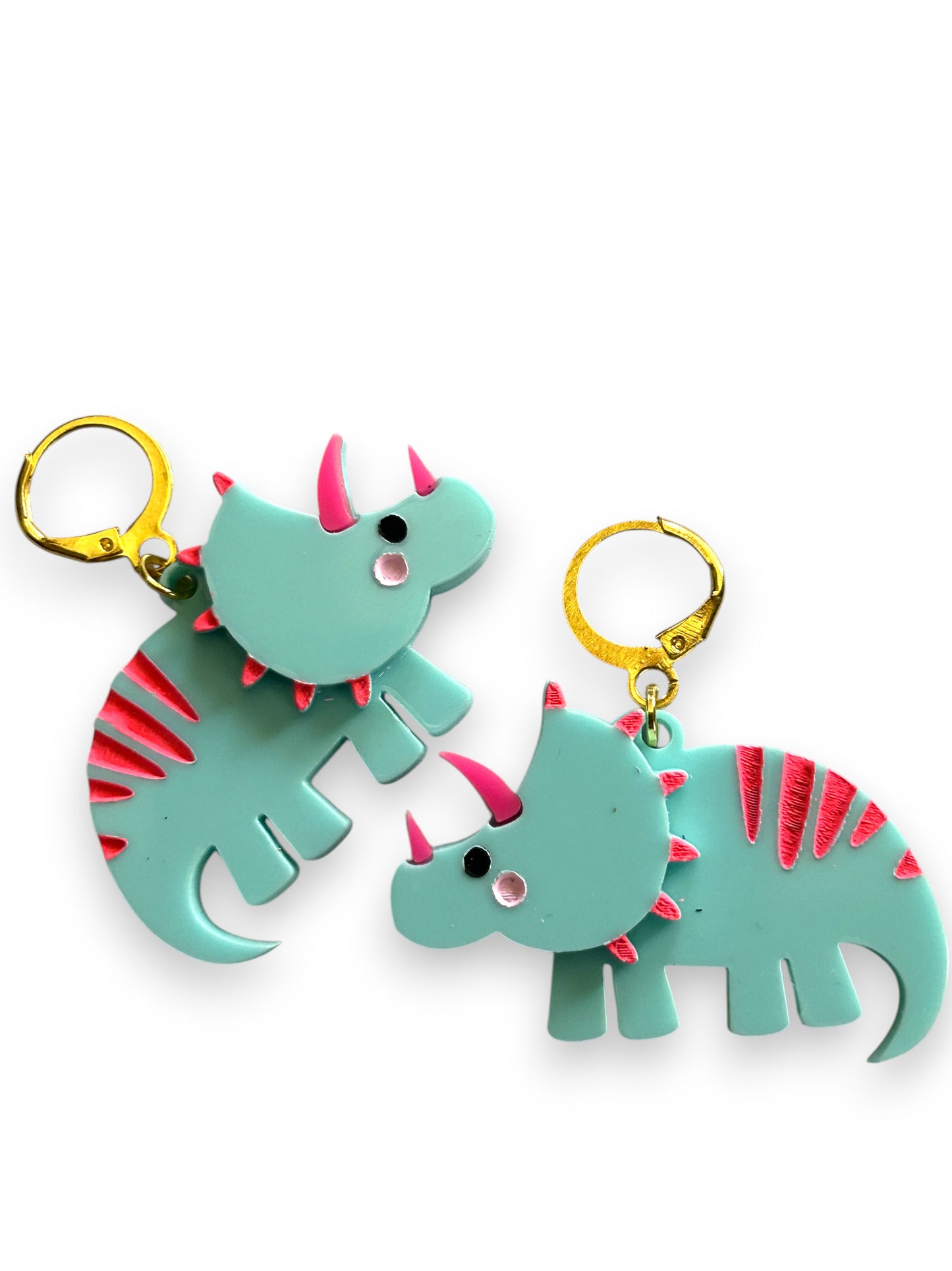 NEW! Orecchini "I PICCOLINI" - Mini Dinosauri Azzurro Candy