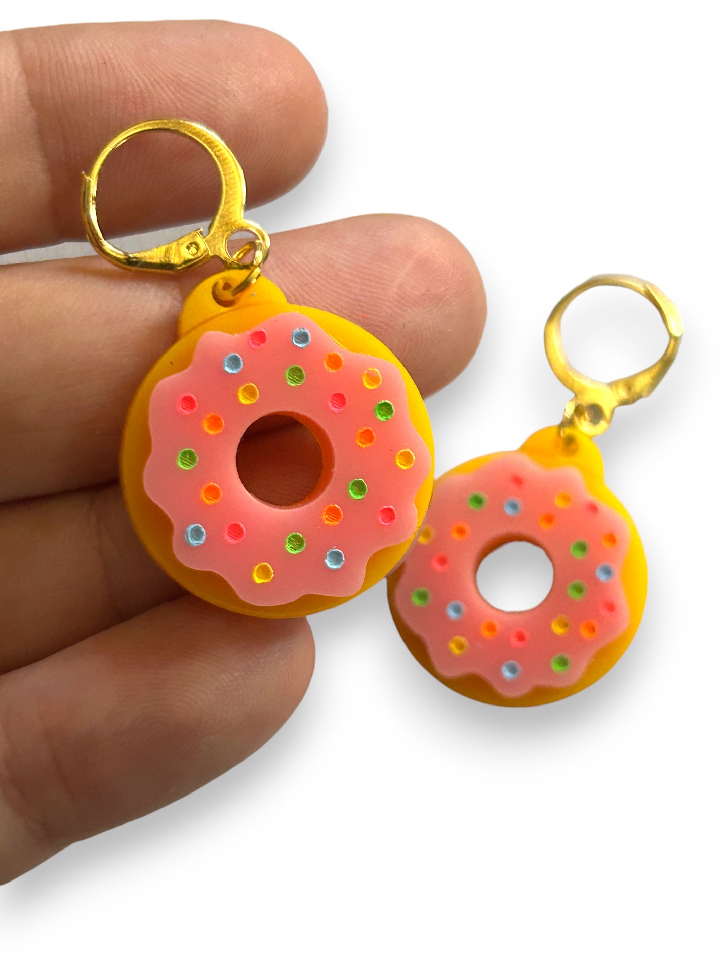 NEW! Orecchini "I PICCOLINI" - Mini Ciambelle con Glassa Rosa