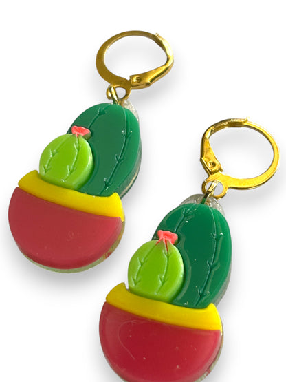 NEW! Orecchini "I PICCOLINI" - Pianta Grassa con Due Cactus