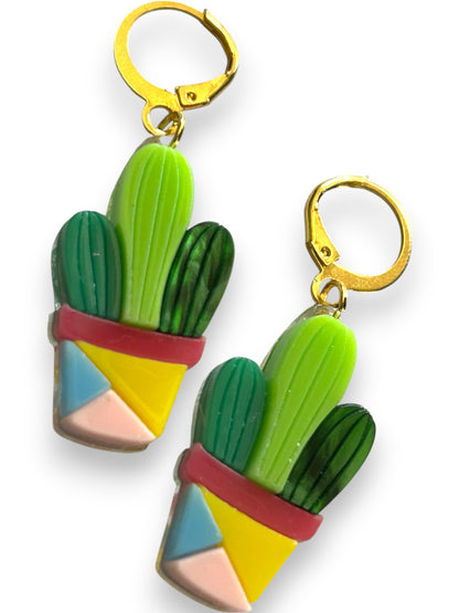 NEW! Orecchini "I PICCOLINI" - Pianta Grassa con Tre Cactus