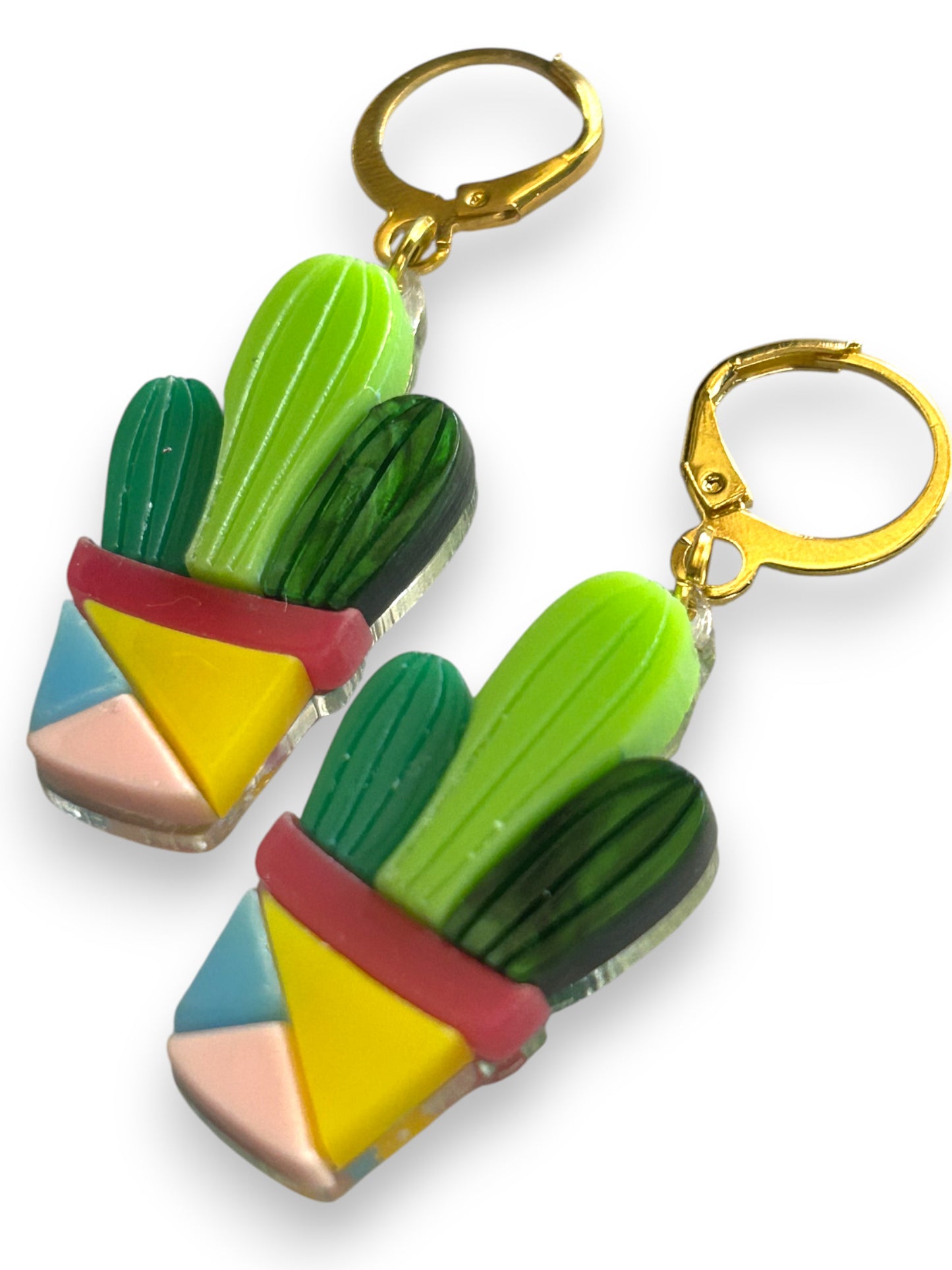 NEW! Orecchini "I PICCOLINI" - Pianta Grassa con Tre Cactus