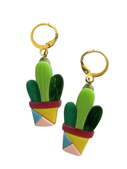 NEW! Orecchini "I PICCOLINI" - Pianta Grassa con Tre Cactus