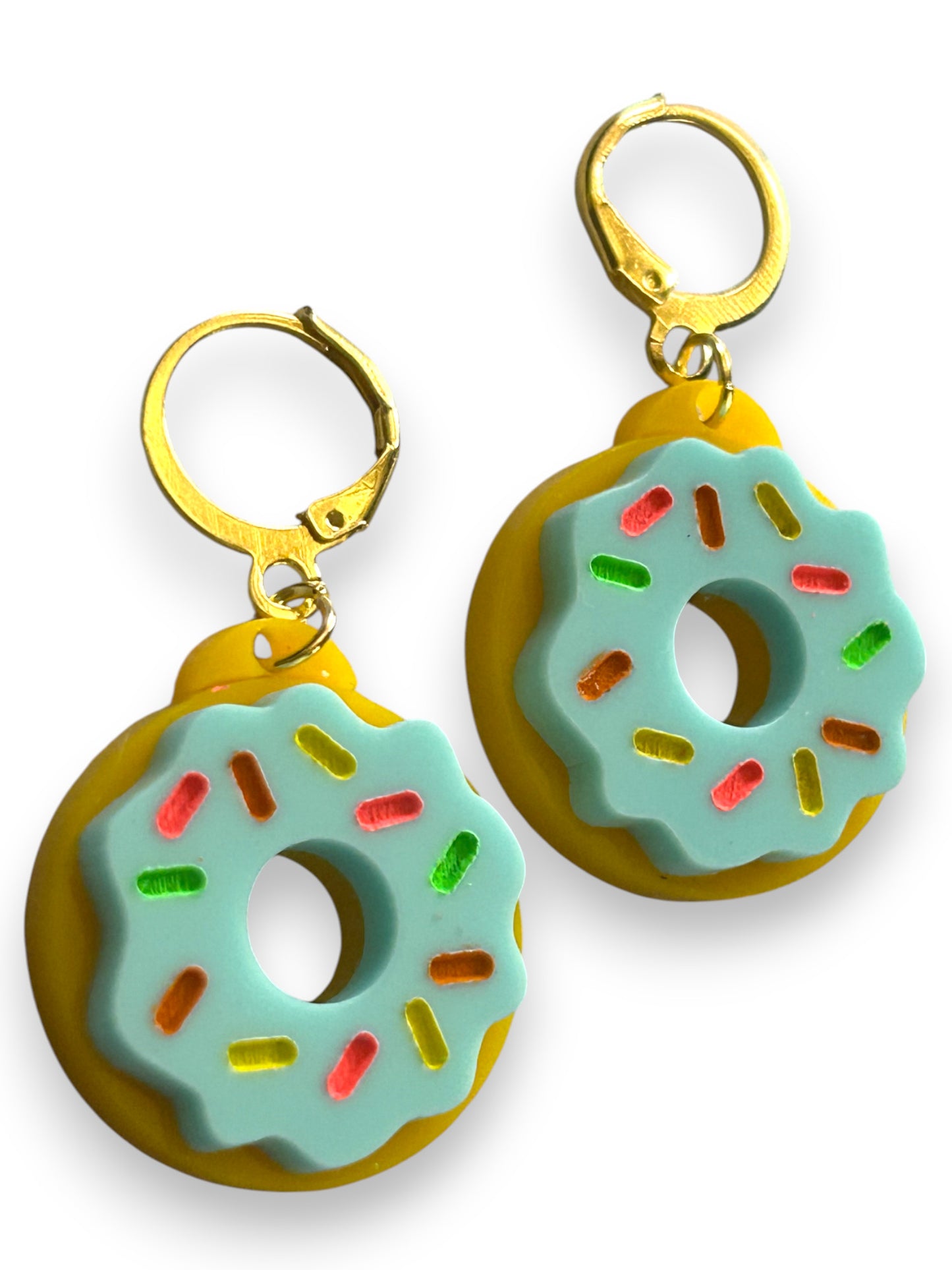 NEW! Orecchini "I PICCOLINI" - Mini Ciambelle con Glassa Azzurra
