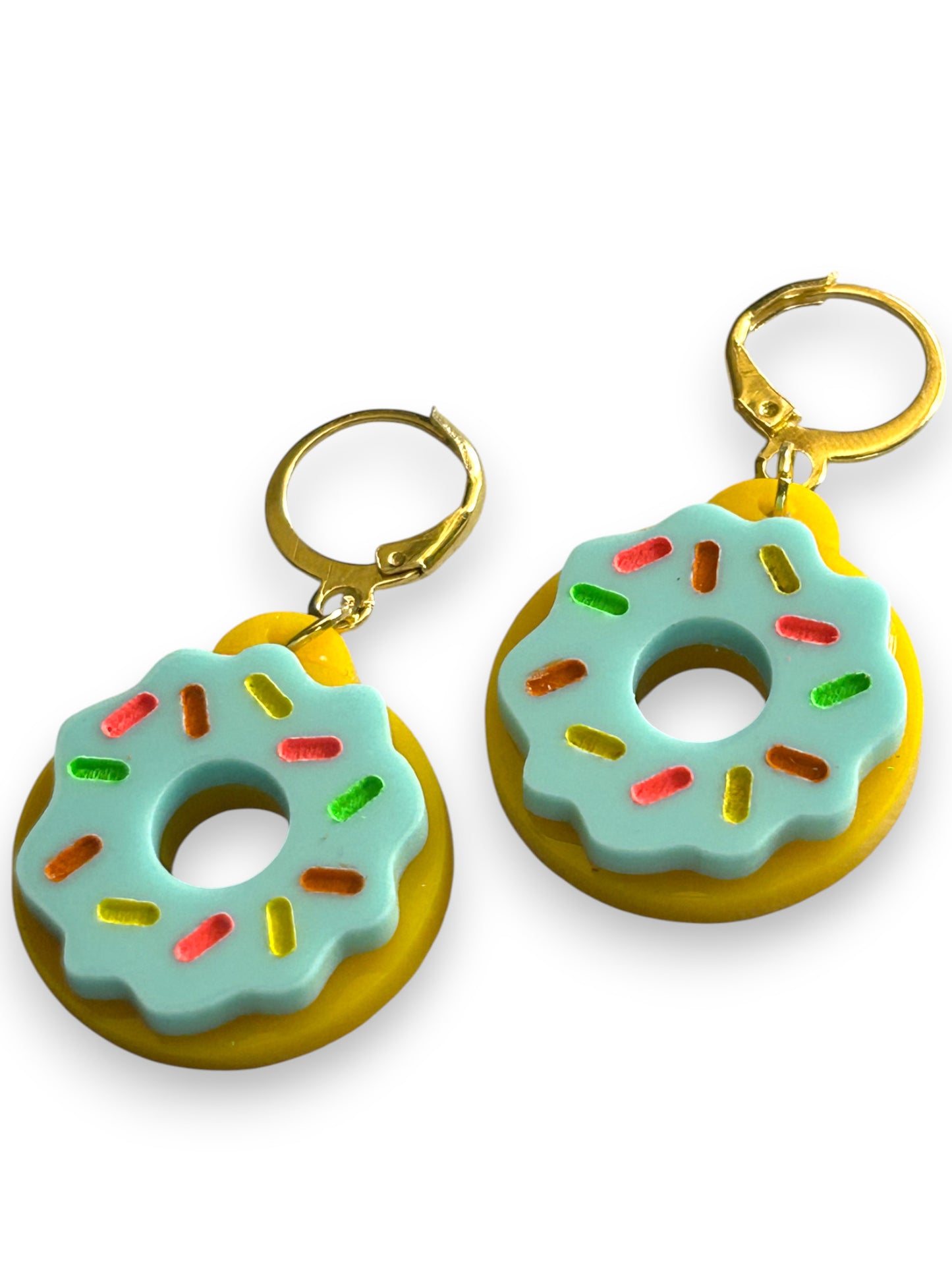 NEW! Orecchini "I PICCOLINI" - Mini Ciambelle con Glassa Azzurra