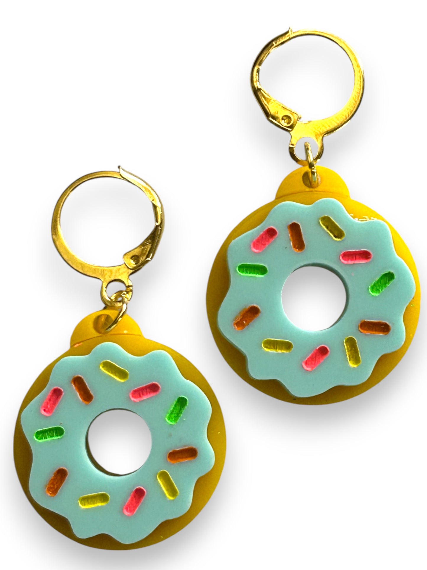 NEW! Orecchini "I PICCOLINI" - Mini Ciambelle con Glassa Azzurra