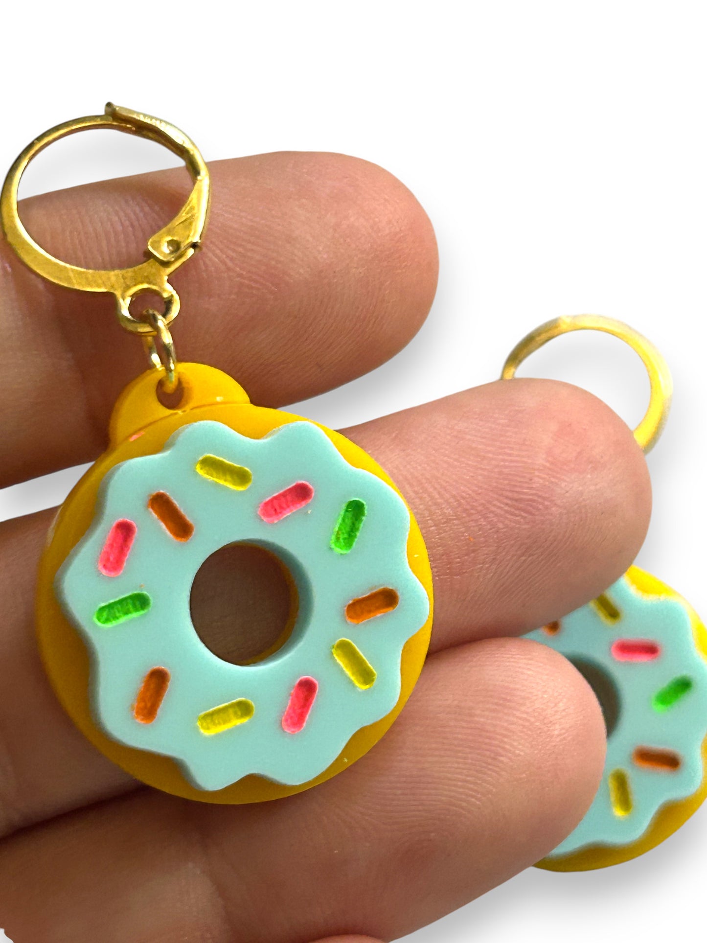 NEW! Orecchini "I PICCOLINI" - Mini Ciambelle con Glassa Azzurra