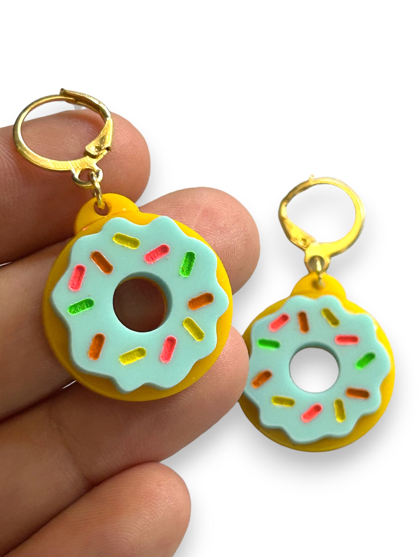 NEW! Orecchini "I PICCOLINI" - Mini Ciambelle con Glassa Azzurra