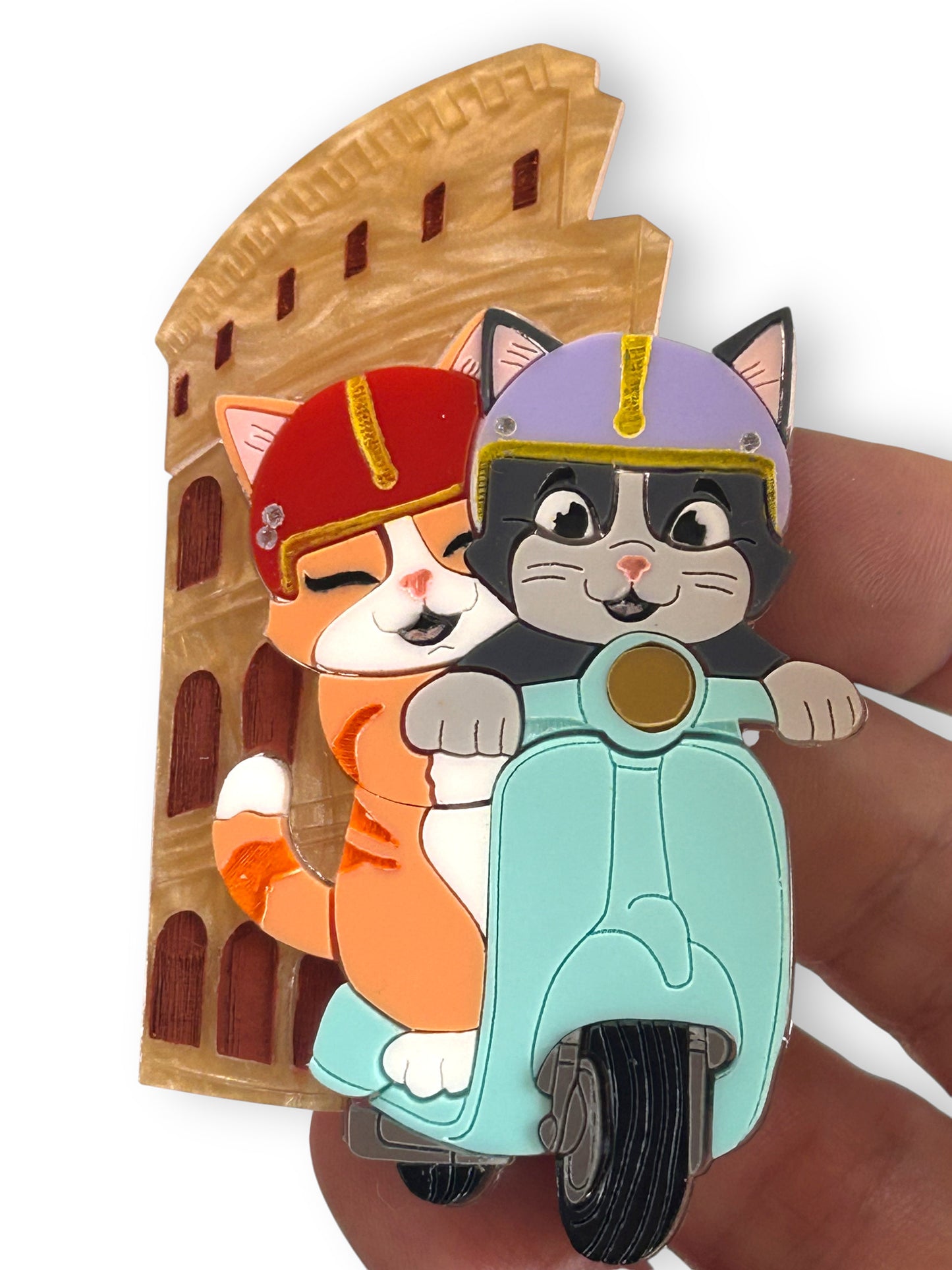 Meowtiful Italy - Gatti su Vespa Colosseo