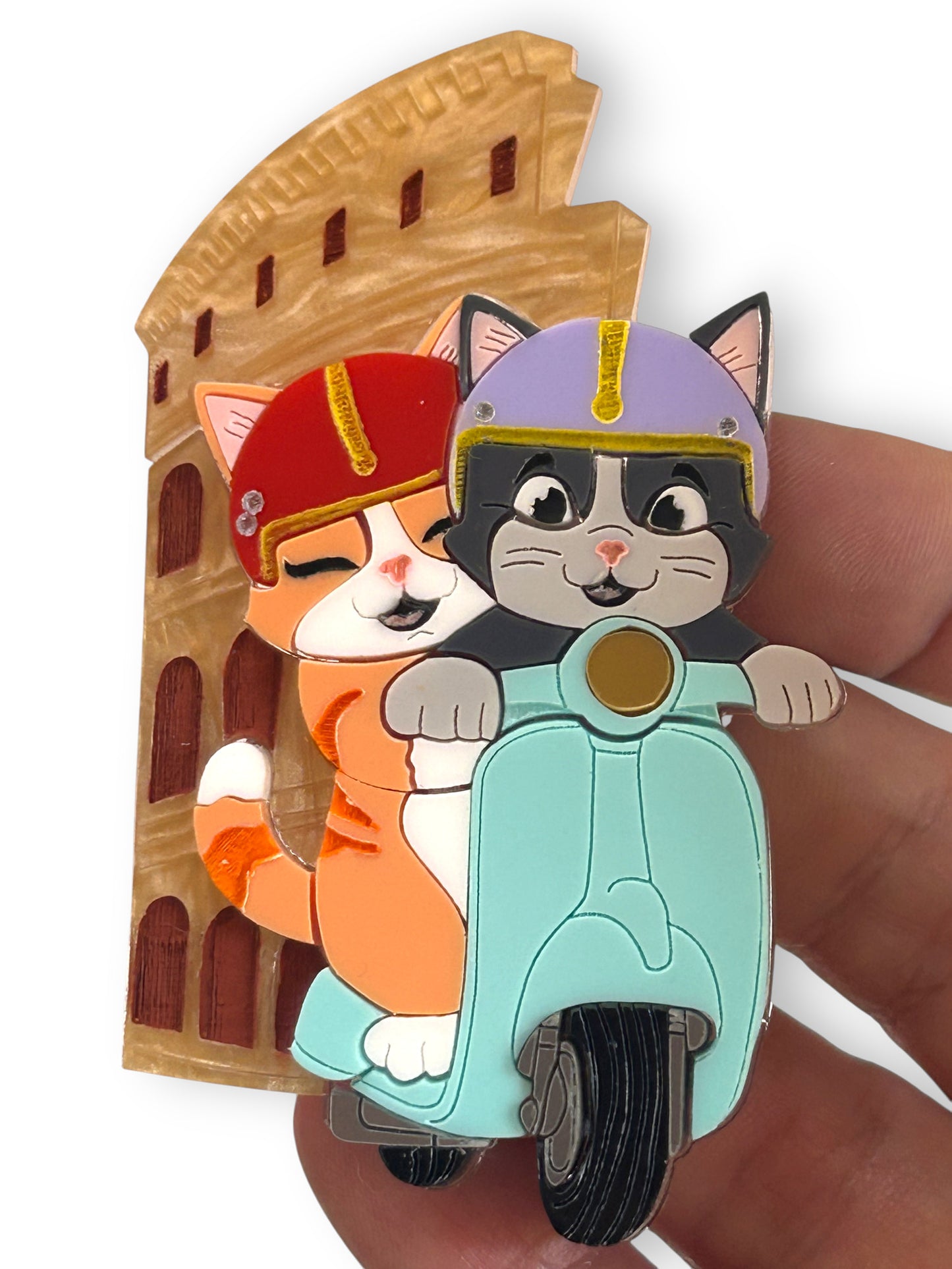Meowtiful Italy - Gatti su Vespa Colosseo