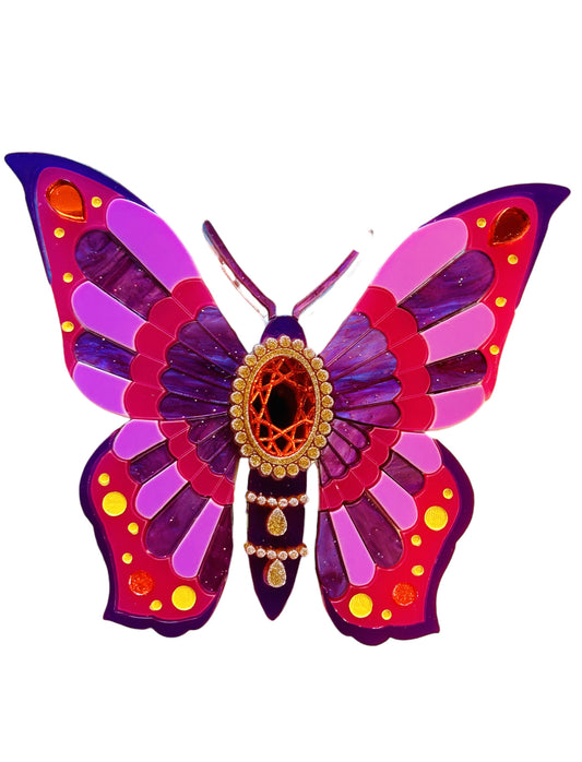 Insetti Vittoriani - Farfalla Rosa