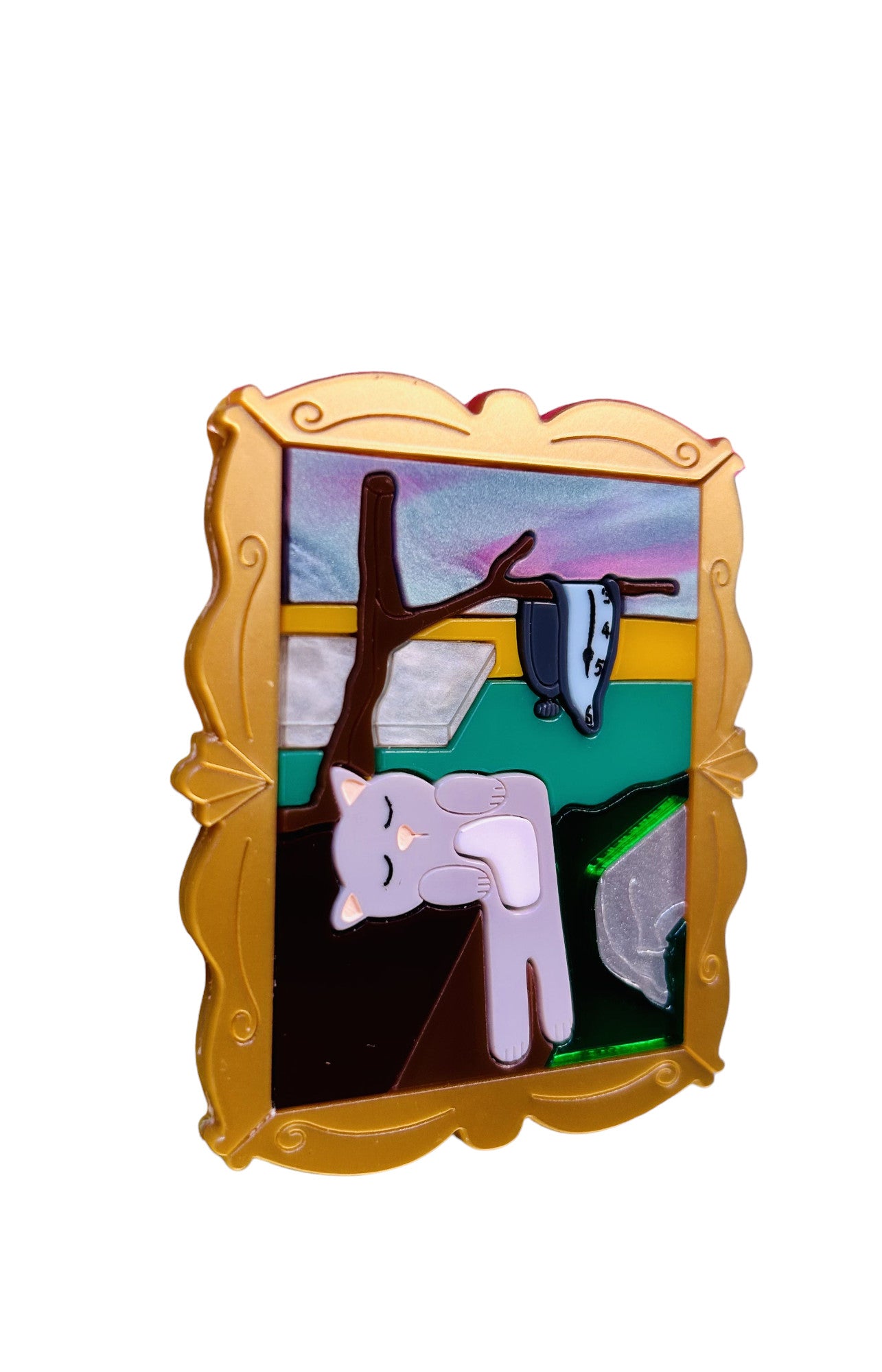 Gatti nell'Arte - Quadro Gatto Surrealista