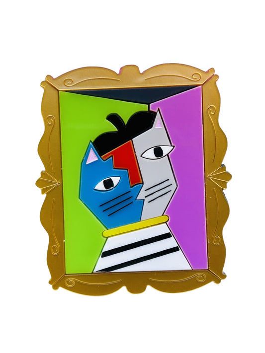 Gatti nell'Arte - Quadro Gatto Cubista