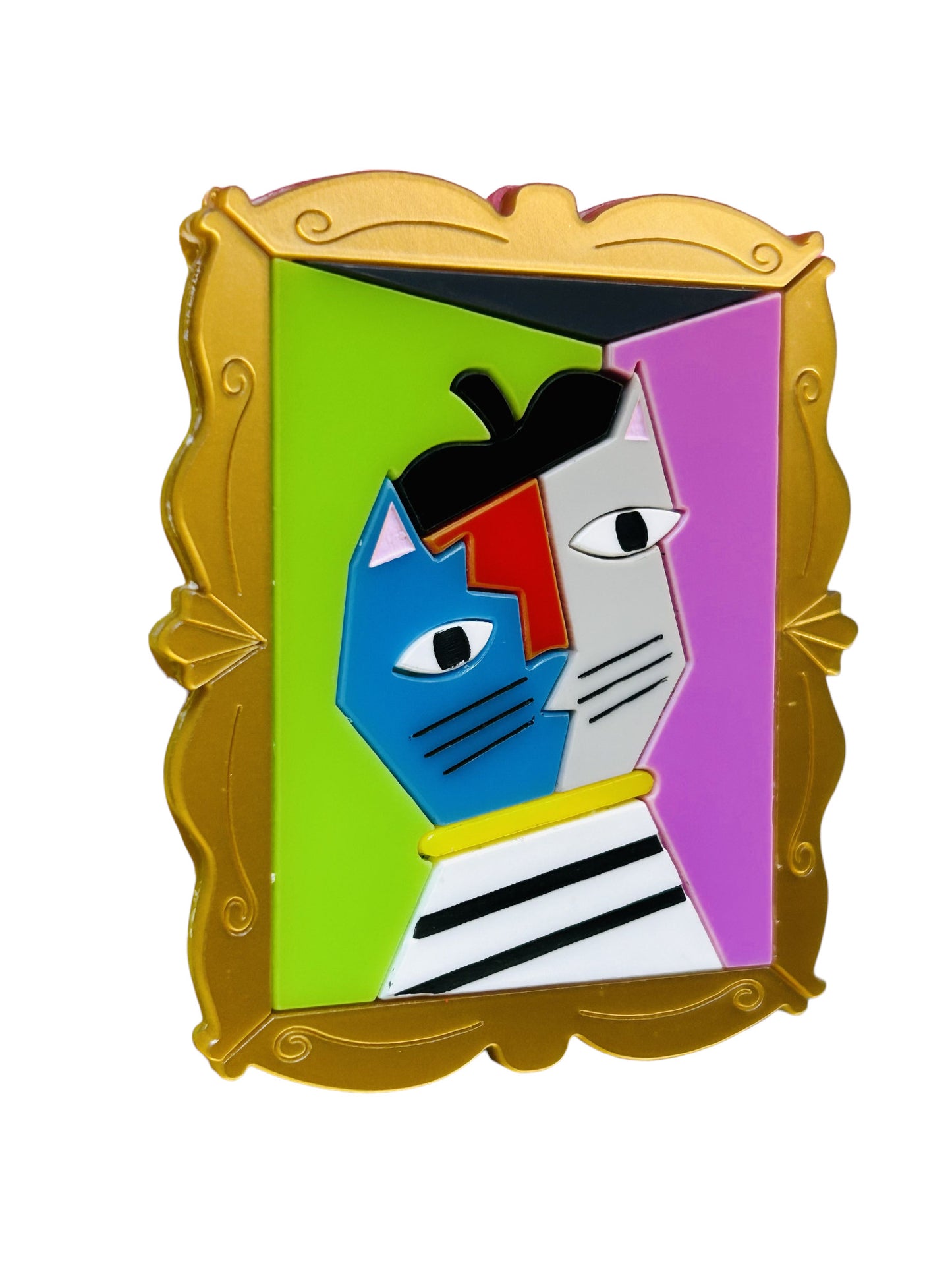Gatti nell'Arte - Quadro Gatto Cubista