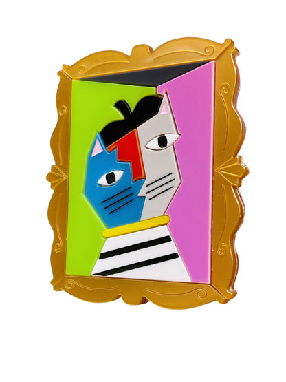 Gatti nell'Arte - Quadro Gatto Cubista