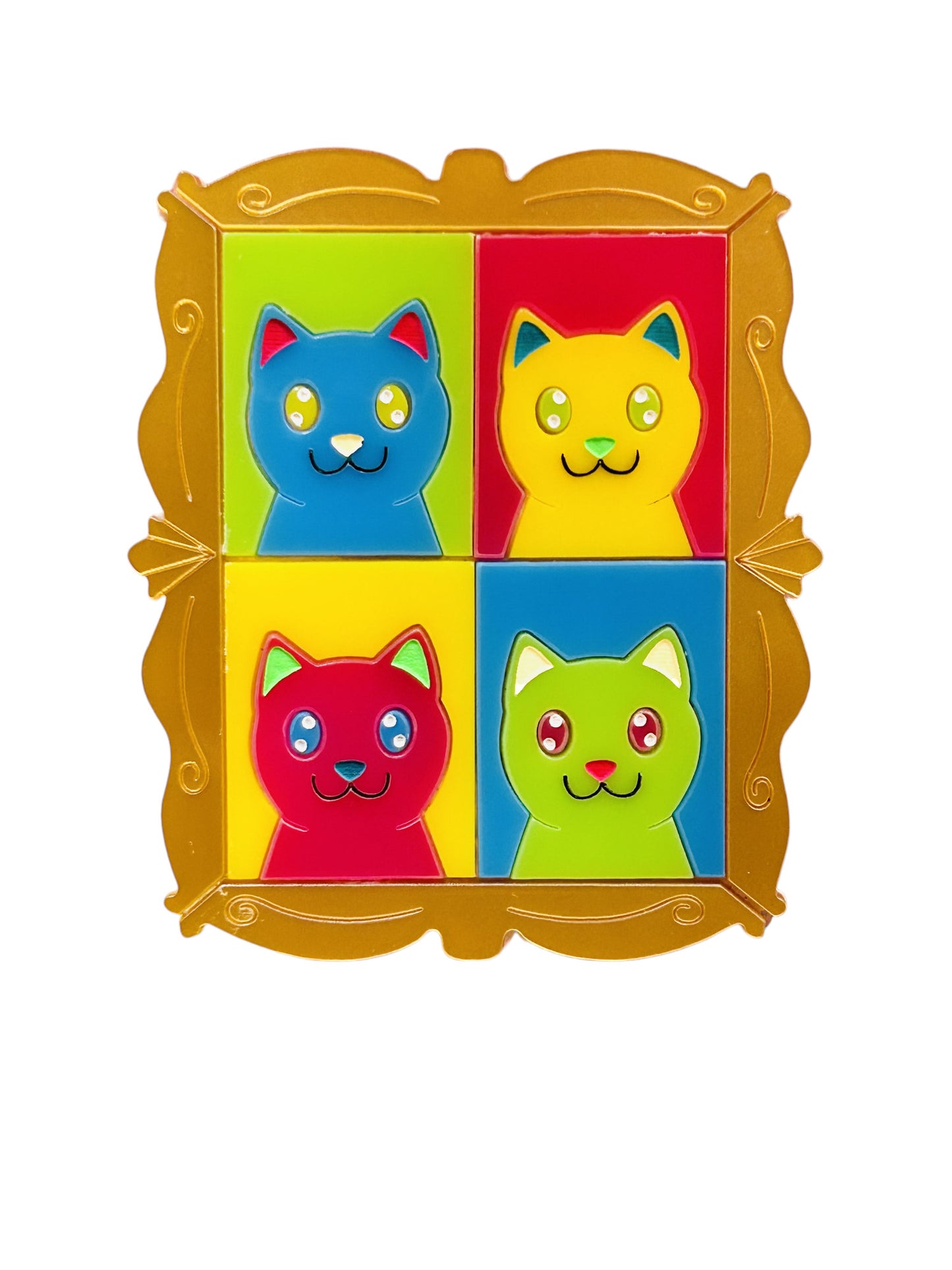 Gatti nell'Arte - Quadro Gatto Pop Art