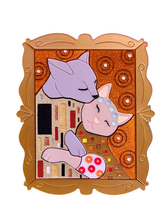 Gatti nell'Arte - Quadro Gatto Art Nouveau