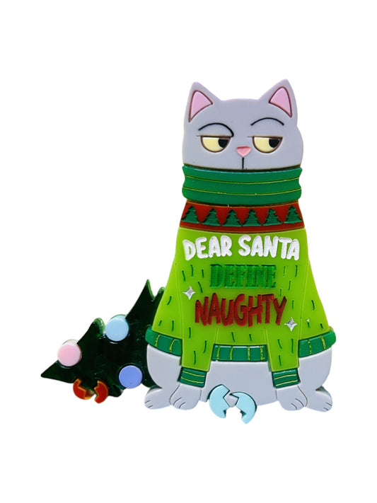 Meowy Christmas - Gatto "Santa Definisci Cattivo"