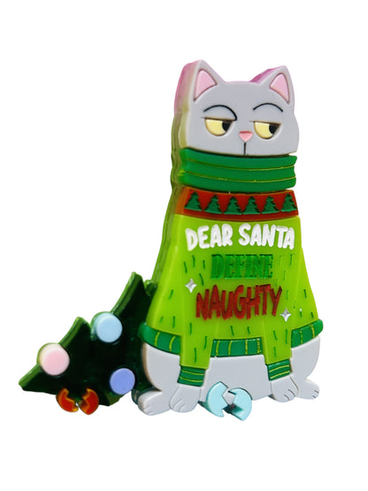 Meowy Christmas - Gatto "Santa Definisci Cattivo"