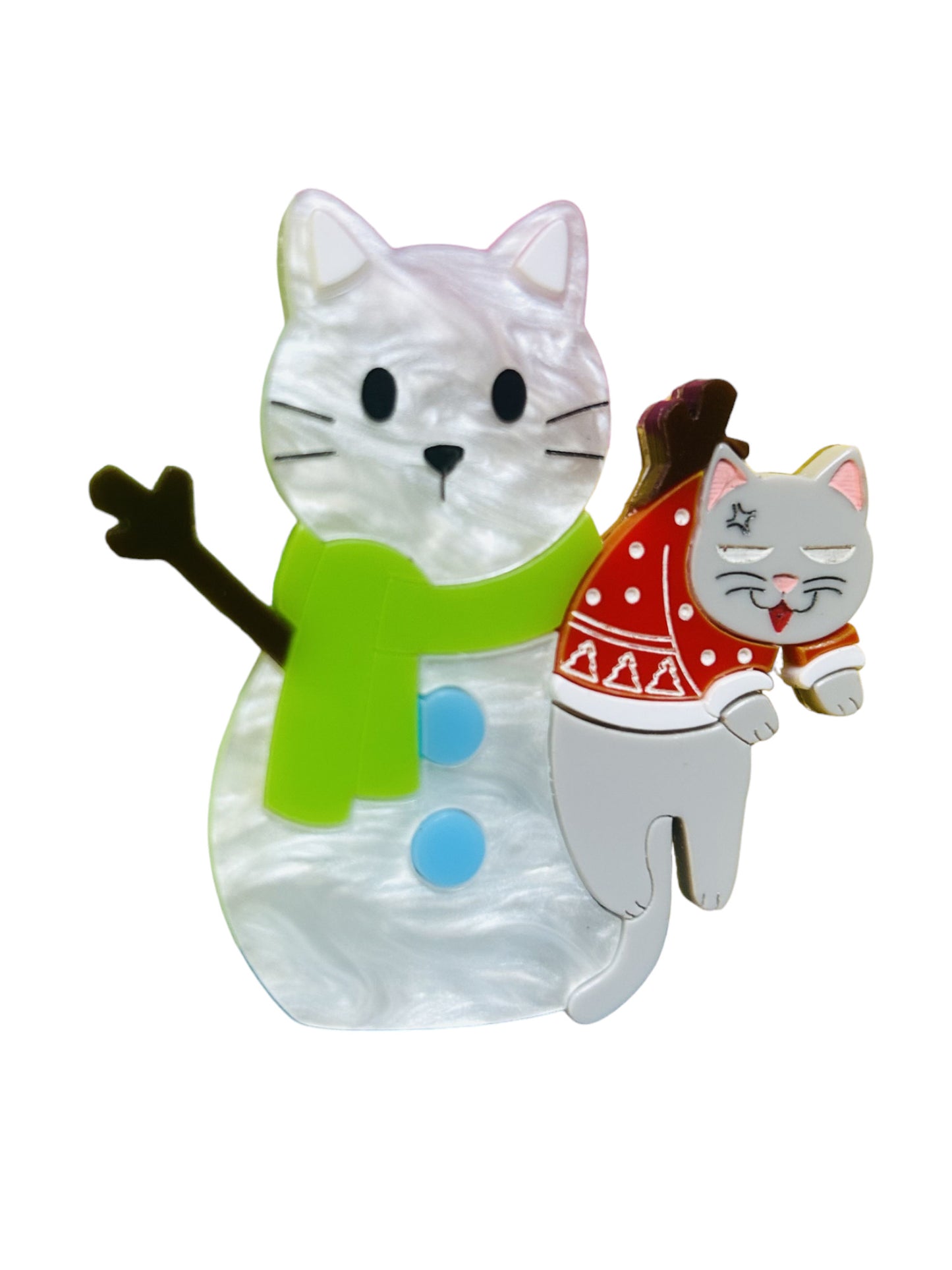 Meowy Christmas - Gatto Incastrato nel Pupazzo di Neve