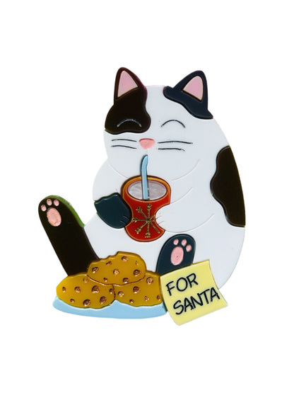 Meowy Christmas - Gatto "Nessun Biscotto per Babbo Natale"