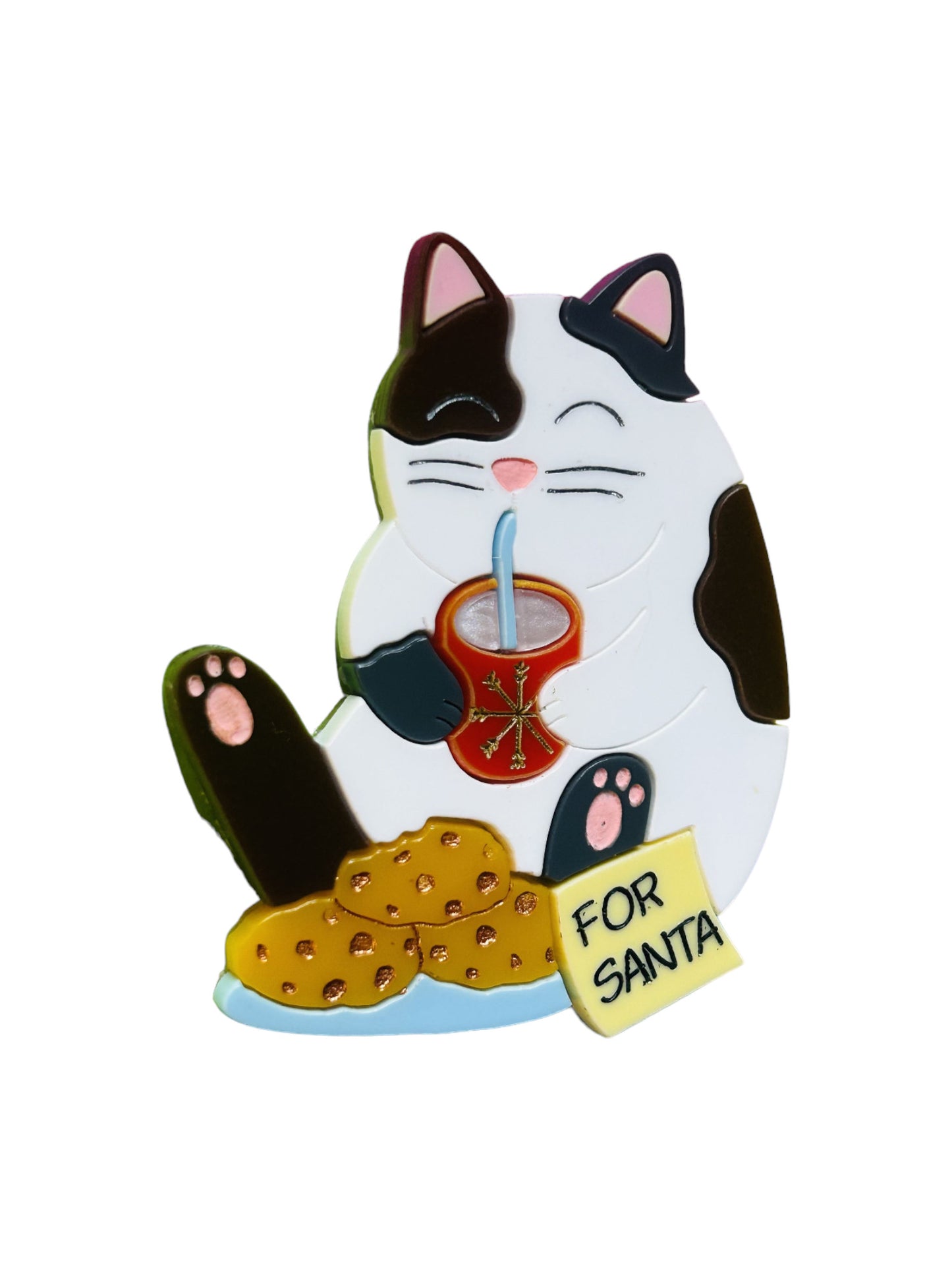 Meowy Christmas - Gatto "Nessun Biscotto per Babbo Natale"