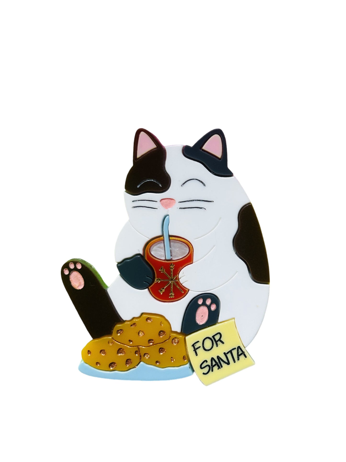 Meowy Christmas - Gatto "Nessun Biscotto per Babbo Natale"