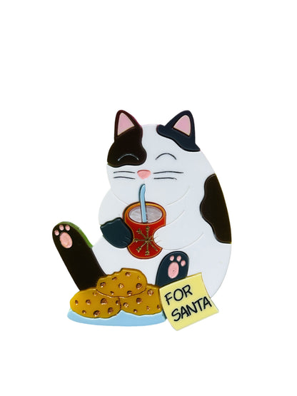 Meowy Christmas - Gatto "Nessun Biscotto per Babbo Natale"