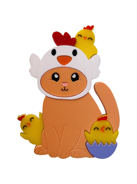 Pasqua - Gatto con Pulcini